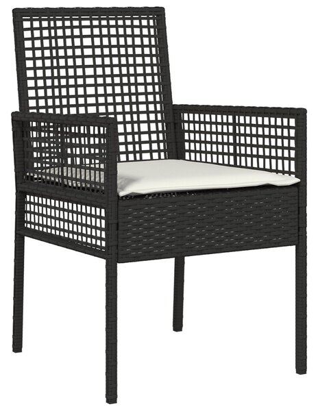 Kert étkező szett 3 pcs Szürke polirattan