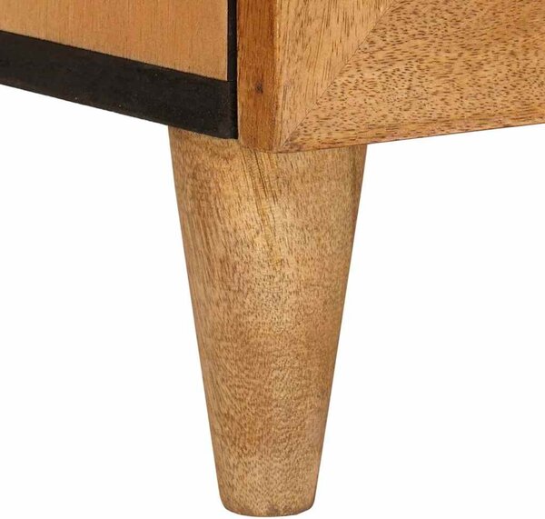 TV szekrény fiókkal Világosbarna 70 x 33 x 46 cm tömör mangófa