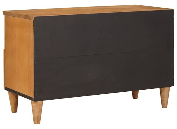 TV szekrény fiókkal Világosbarna 70 x 33 x 46 cm tömör mangófa