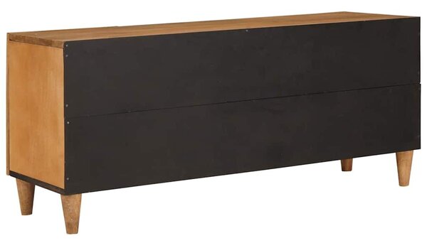 TV szekrény fiókkal Világosbarna 105 x 33 x 46 cm tömör mangófa