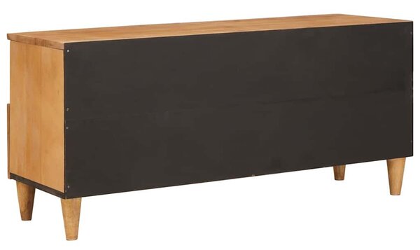 TV szekrény fiókkal Világosbarna 100 x 33 x 46 cm tömör mangófa
