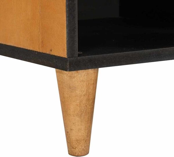 TV szekrény fiókkal Világosbarna 80 x 33 x 46 cm tömör mangófa