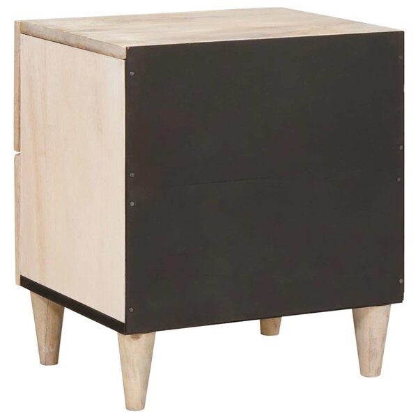 Éjjeliszekrény 2 pcs Fehér 40 x 33 x 46 cm Szerelt Fa