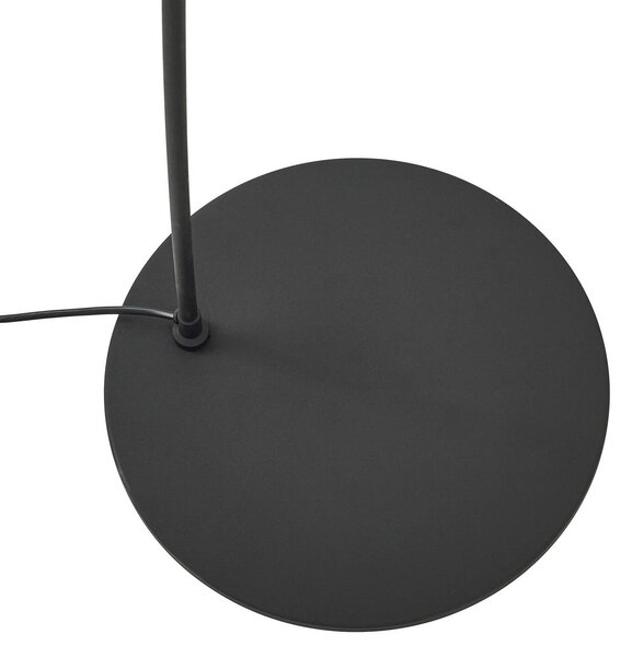 Lindby ívlámpa Triangolo, fekete, magasság 195 cm, fém E27, Fekete, Nappali / Étkező, fém, Modern