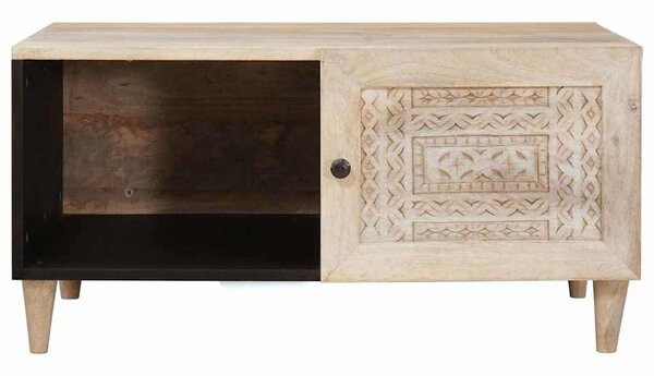 Dohányzóasztal Fehér 100 x 54 x 40 cm Szerelt Fa