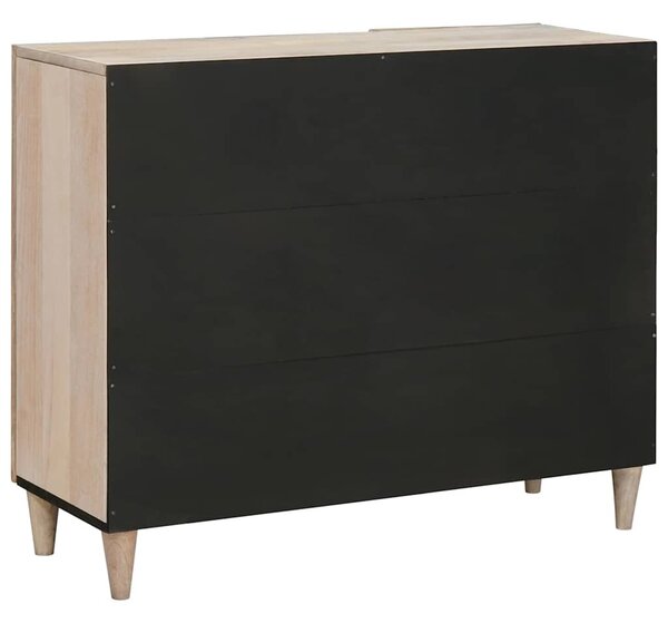 Széf Fehérre fehérített 90 x 33 x 75 cm Tömör Mangófát