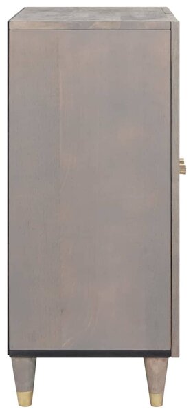 Széf Szürke és Arany 60 x 33.5 x 75 cm Tömör mangófa