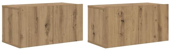 TV szekrény garnitúra 4 pcs Artisan tölgy 60 x 30 x 30 cm