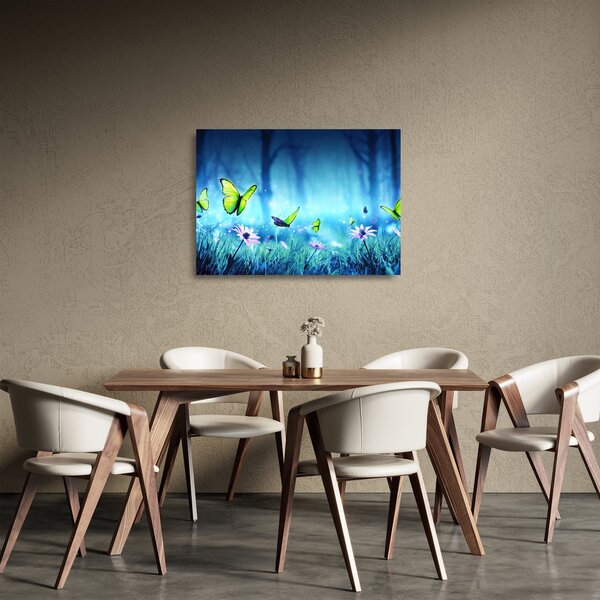 Kép - Misztikus erdei tisztás (üvegen) (70x50 cm)