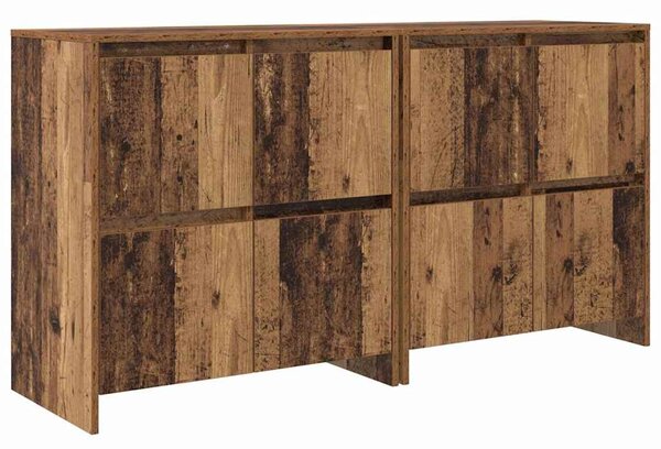 Oldalszekrények 2 pcs Régi fa 70 x 41 x 75 cm Faanyag