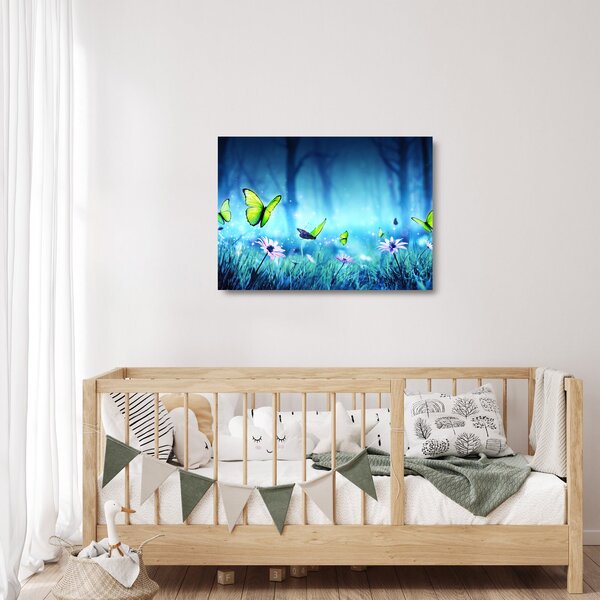 Kép - Misztikus erdei tisztás (üvegen) (70x50 cm)