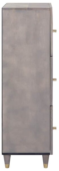 Magasfiú Szürke és Arany 40 x 33.5 x 110 cm Tömör mangófa