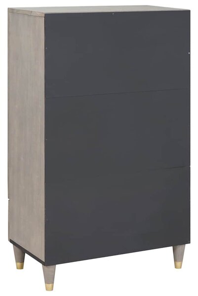 Magasfiú Szürke és Arany 60 x 33.5 x 100 cm Tömör mangófa