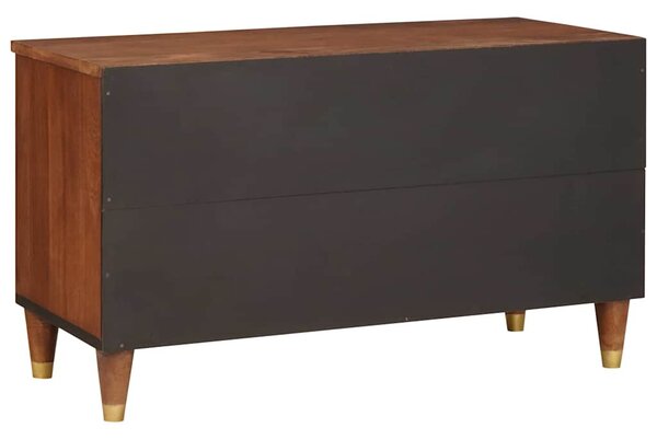 TV szekrény fiókkal Barna 80 x 33,5 x 46 cm Tömör Mangófát