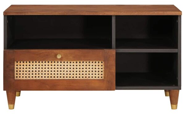 TV szekrény fiókkal Barna 80 x 33,5 x 46 cm Tömör Mangófát