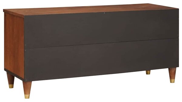 TV szekrény fiókkal Barna 100 x 33,5 x 46 cm Tömör Mangófát