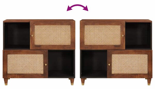 Média tárolószekrények és állványok Barna 80 x 33.5 x 75 cm
