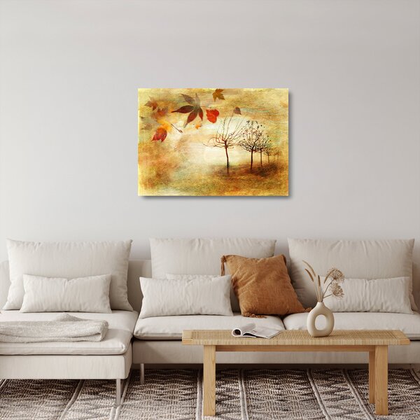 Kép - őszi hangulat (üvegen) (70x50 cm)