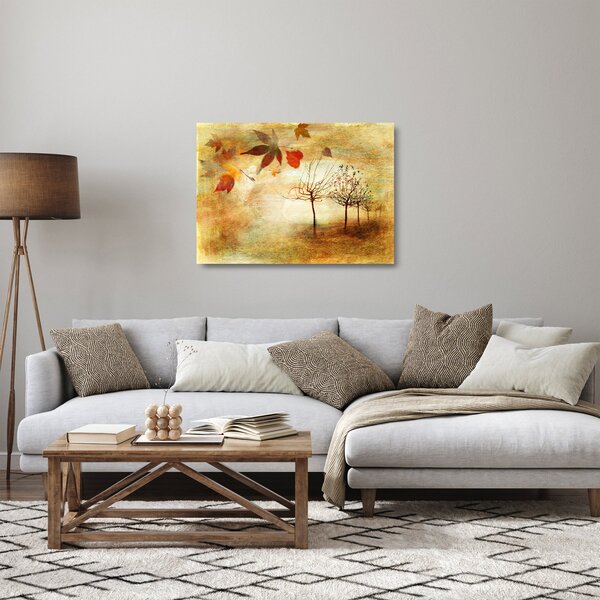 Kép - őszi hangulat (üvegen) (70x50 cm)