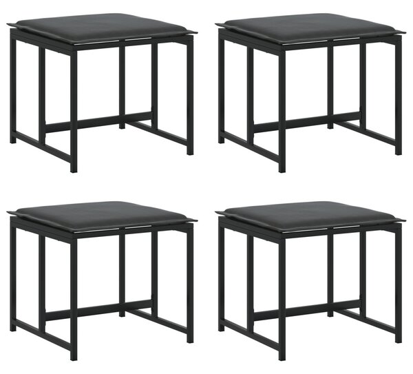Kert étkező szett 13 pcs Fekete Acél