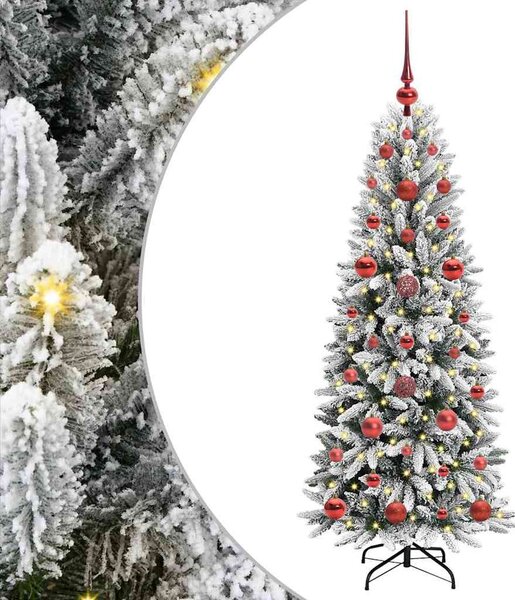 Mű karácsonyfa Fehér 120 cm PVC és műanyag és acél és PE