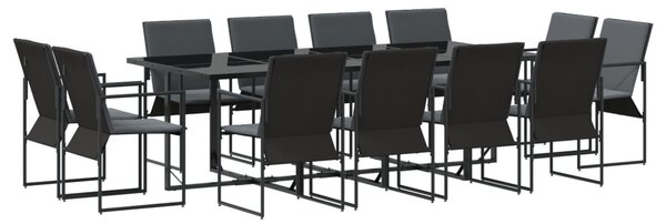 Kert étkező szett 13 pcs Fekete Acél