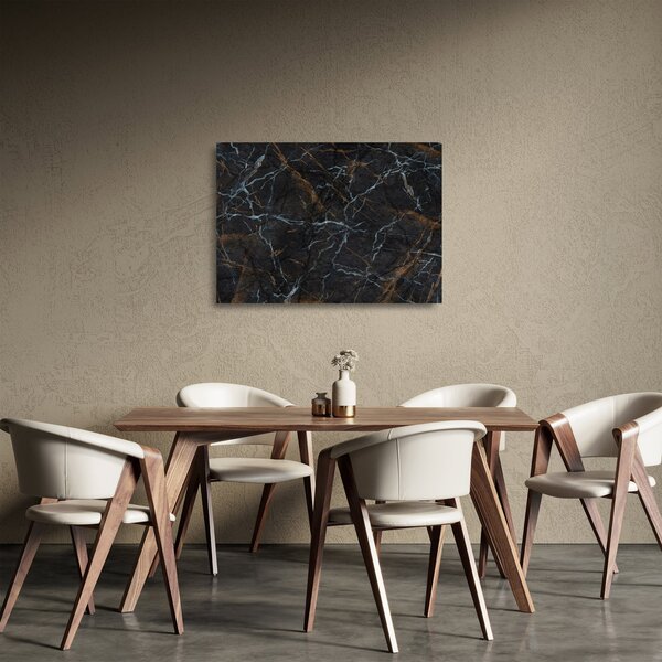 Kép - Fekete márvány (üvegen) (70x50 cm)