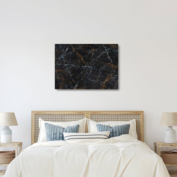 Kép - Fekete márvány (üvegen) (70x50 cm)