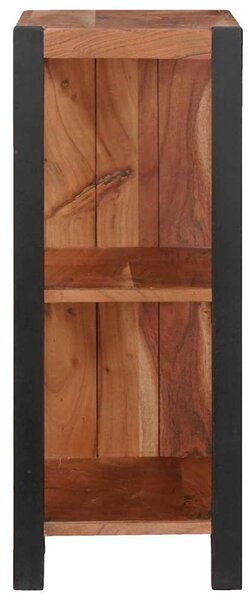 Könyvszekrény Barna, Fekete 50 x 30 x 75 cm Tömör Akácfa