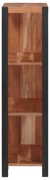 Könyvszekrény Barna, Fekete 50 x 30 x 110 cm Tömör Akácfa