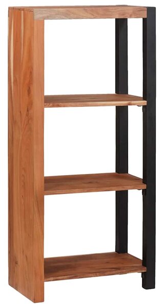 Könyvszekrény Barna, Fekete 50 x 30 x 110 cm Tömör Akácfa