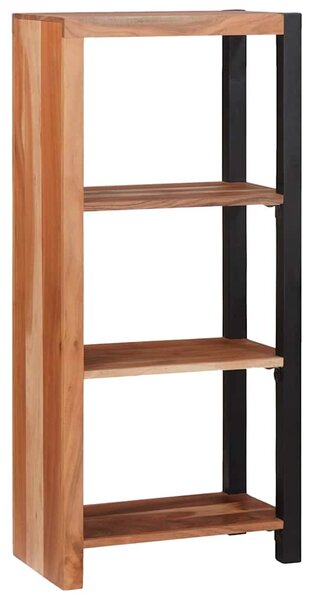 Könyvszekrény Barna, Fekete 50 x 30 x 110 cm Tömör Akácfa