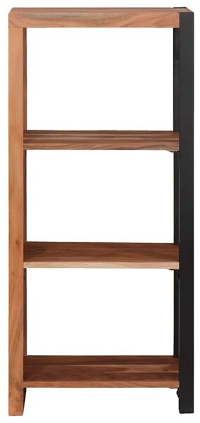 Könyvszekrény Barna, Fekete 50 x 30 x 110 cm Tömör Akácfa