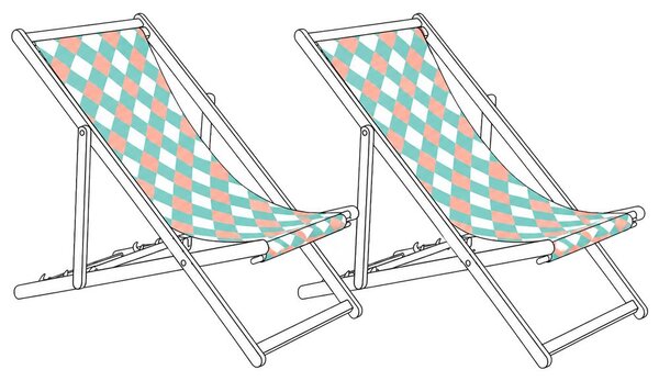 Kétdarabos csere nyugágyhuzat szett ANZIO/AVELLINO 113 x 44 cm Zöld