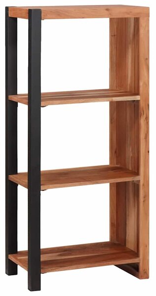 Könyvszekrény Barna, Fekete 50 x 30 x 110 cm Tömör Akácfa