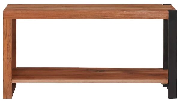 Könyvszekrény Barna, Fekete 80 x 30 x 40 cm Tömör Akácfa