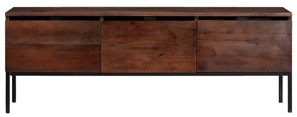 Média tárolószekrények és állványok mézbarna 110 x 30 x 36 cm