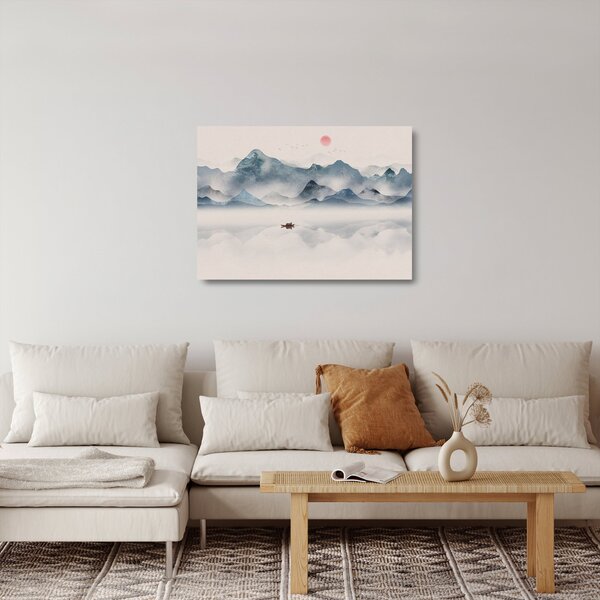 Kép - Kék-hegyi völgy (üvegen) (70x50 cm)