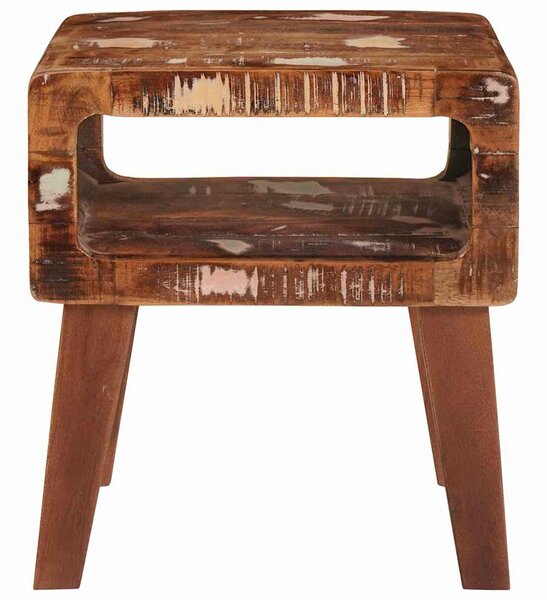 Végasztalok Sokszínű 40 x 32 x 46 cm tömör újrahasznosított fa
