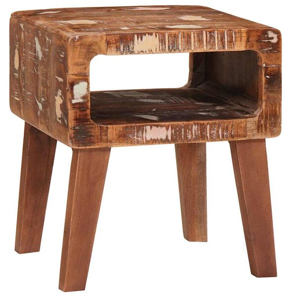 Végasztalok Sokszínű 40 x 32 x 46 cm tömör újrahasznosított fa