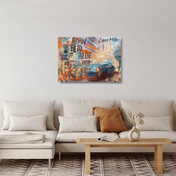 Kép - lovaglásra született (üvegen) (70x50 cm)