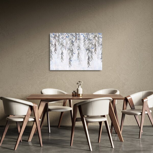 Kép - Fűzfa gallyak pillangókkal (üvegen) (70x50 cm)