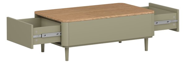Amilio dohányzóasztal 100 cm fiókos - eukaliptusz / baltic dune tölgy