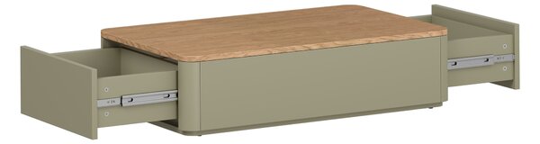 Amilio dohányzóasztal 100 cm fiókos - eukaliptusz / baltic dune tölgy