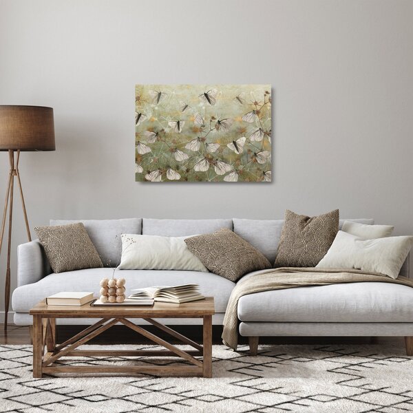 Kép - szüret lepkék (üvegen) (70x50 cm)