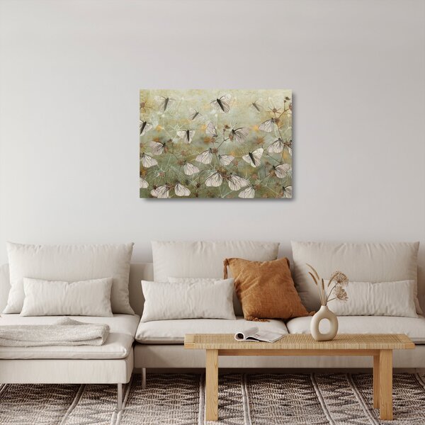 Kép - szüret lepkék (üvegen) (70x50 cm)