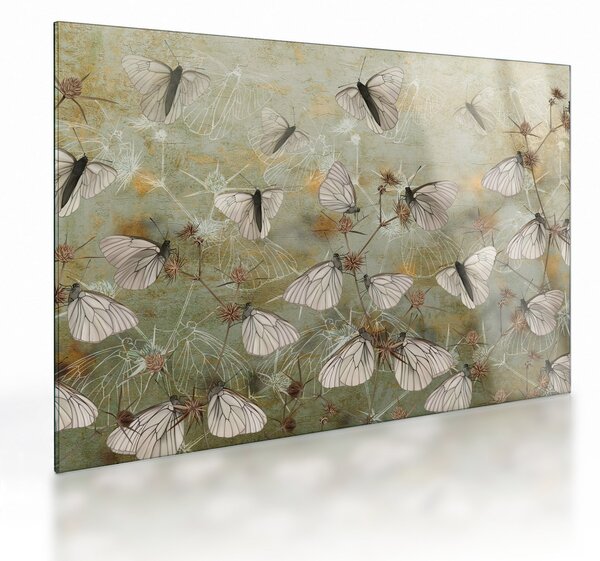 Kép - szüret lepkék (üvegen) (70x50 cm)