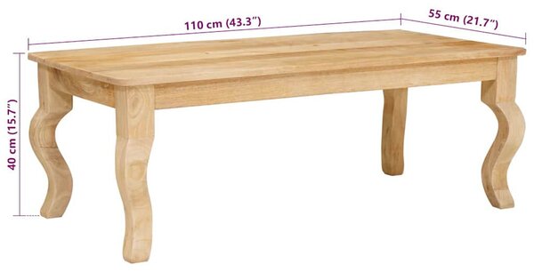 Dohányzóasztal Barna 100 x 55 x 40 cm tömör mangófa