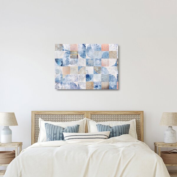 Kép - Geometrikus formák a falon (üvegen) (70x50 cm)