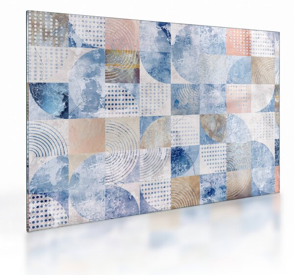 Kép - Geometrikus formák a falon (üvegen) (70x50 cm)